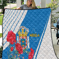 Melilla Quilt Coat Of Arms Red Carnation