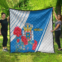 Melilla Quilt Coat Of Arms Red Carnation
