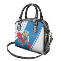 Melilla Shoulder Handbag Coat Of Arms Red Carnation