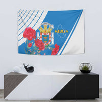 Melilla Tapestry Coat Of Arms Red Carnation