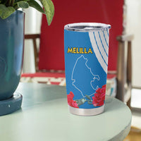 Melilla Tumbler Cup Coat Of Arms Red Carnation