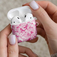 Breast Cancer Awareness Pink Ribbon AirPods Case Tie Dye Style - Wonder Print Shop