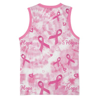 Breast Cancer Awareness Pink Ribbon Basketball Jersey Tie Dye Style - Wonder Print Shop