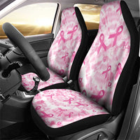 Breast Cancer Awareness Pink Ribbon Car Seat Cover Tie Dye Style - Wonder Print Shop