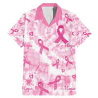 Breast Cancer Awareness Pink Ribbon Family Matching Mermaid Dress and Hawaiian Shirt Tie Dye Style - Wonder Print Shop