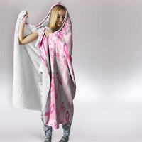 Breast Cancer Awareness Pink Ribbon Hooded Blanket Tie Dye Style - Wonder Print Shop