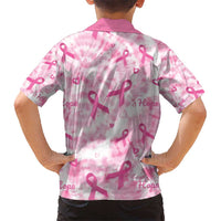 Breast Cancer Awareness Pink Ribbon Kid Hawaiian Shirt Tie Dye Style - Wonder Print Shop