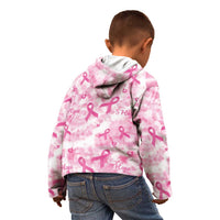 Breast Cancer Awareness Pink Ribbon Kid Hoodie Tie Dye Style - Wonder Print Shop