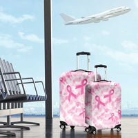 Breast Cancer Awareness Pink Ribbon Luggage Cover Tie Dye Style - Wonder Print Shop