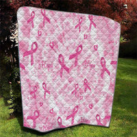 Breast Cancer Awareness Pink Ribbon Quilt Tie Dye Style - Wonder Print Shop