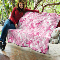 Breast Cancer Awareness Pink Ribbon Quilt Tie Dye Style - Wonder Print Shop