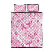 Breast Cancer Awareness Pink Ribbon Quilt Bed Set Tie Dye Style - Wonder Print Shop