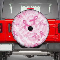 Breast Cancer Awareness Pink Ribbon Spare Tire Cover Tie Dye Style - Wonder Print Shop