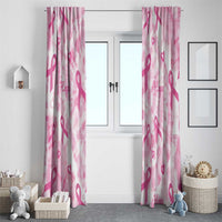 Breast Cancer Awareness Pink Ribbon Window Curtain Tie Dye Style - Wonder Print Shop
