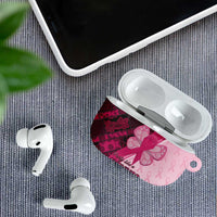 Breast Cancer Awareness AirPods Case Party Like A Survivor - Pink African Pattern - Wonder Print Shop
