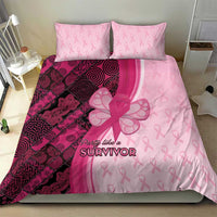 Breast Cancer Awareness Bedding Set Party Like A Survivor - Pink African Pattern - Wonder Print Shop