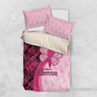 Breast Cancer Awareness Bedding Set Party Like A Survivor - Pink African Pattern - Wonder Print Shop