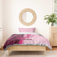 Breast Cancer Awareness Bedding Set Party Like A Survivor - Pink African Pattern - Wonder Print Shop