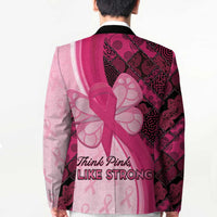 Breast Cancer Awareness Blazer Party Like A Survivor - Pink African Pattern - Wonder Print Shop