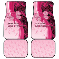 Breast Cancer Awareness Car Mats Party Like A Survivor - Pink African Pattern - Wonder Print Shop