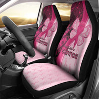 Breast Cancer Awareness Car Seat Cover Party Like A Survivor - Pink African Pattern - Wonder Print Shop