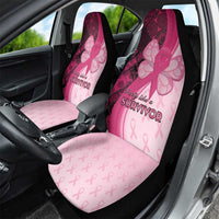 Breast Cancer Awareness Car Seat Cover Party Like A Survivor - Pink African Pattern - Wonder Print Shop