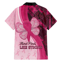 Breast Cancer Awareness Family Matching Short Sleeve Bodycon Dress and Hawaiian Shirt Party Like A Survivor - Pink African Pattern - Wonder Print Shop