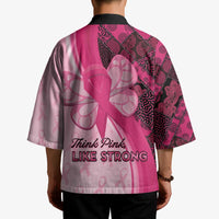Breast Cancer Awareness Kimono Party Like A Survivor - Pink African Pattern - Wonder Print Shop