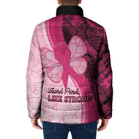 Breast Cancer Awareness Padded Jacket Party Like A Survivor - Pink African Pattern - Wonder Print Shop