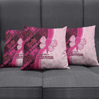 Breast Cancer Awareness Pillow Cover Party Like A Survivor - Pink African Pattern - Wonder Print Shop