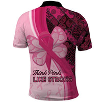 Breast Cancer Awareness Polo Shirt Party Like A Survivor - Pink African Pattern - Wonder Print Shop