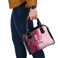Breast Cancer Awareness Shoulder Handbag Party Like A Survivor - Pink African Pattern - Wonder Print Shop