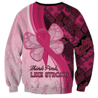 Breast Cancer Awareness Sweatshirt Party Like A Survivor - Pink African Pattern - Wonder Print Shop