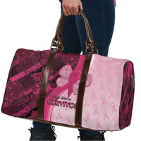 Breast Cancer Awareness Travel Bag Party Like A Survivor - Pink African Pattern - Wonder Print Shop