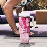 Breast Cancer Awareness Tumbler With Handle Party Like A Survivor - Pink African Pattern - Wonder Print Shop