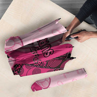 Breast Cancer Awareness Umbrella Party Like A Survivor - Pink African Pattern - Wonder Print Shop