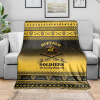 Buffalo Soldiers Christmas Blanket 9th Cavalry Regiment - Wonder Print Shop