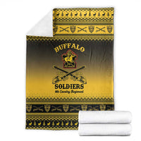 Buffalo Soldiers Christmas Blanket 9th Cavalry Regiment - Wonder Print Shop