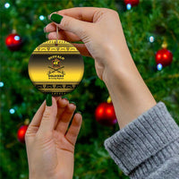 Buffalo Soldiers Christmas Ceramic Ornament 9th Cavalry Regiment - Wonder Print Shop