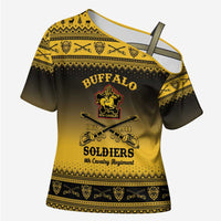 Buffalo Soldiers Christmas Cross Shoulder Shirt 9th Cavalry Regiment - Wonder Print Shop