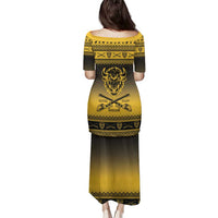 Buffalo Soldiers Christmas Family Matching Puletasi and Hawaiian Shirt 9th Cavalry Regiment - Wonder Print Shop