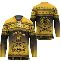Buffalo Soldiers Christmas Hockey Jersey 9th Cavalry Regiment - Wonder Print Shop