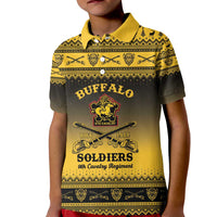 Buffalo Soldiers Christmas Kid Polo Shirt 9th Cavalry Regiment - Wonder Print Shop