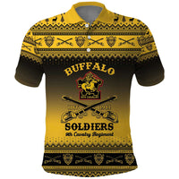 Buffalo Soldiers Christmas Polo Shirt 9th Cavalry Regiment - Wonder Print Shop
