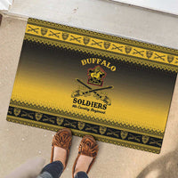 Buffalo Soldiers Christmas Rubber Doormat 9th Cavalry Regiment - Wonder Print Shop
