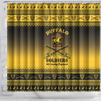Buffalo Soldiers Christmas Shower Curtain 9th Cavalry Regiment - Wonder Print Shop
