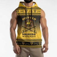 Buffalo Soldiers Christmas Sleeveless Hoodie 9th Cavalry Regiment - Wonder Print Shop