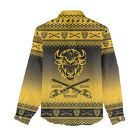 Buffalo Soldiers Christmas Women Casual Shirt 9th Cavalry Regiment - Wonder Print Shop