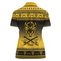 Buffalo Soldiers Christmas Women Polo Shirt 9th Cavalry Regiment - Wonder Print Shop