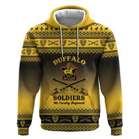 Buffalo Soldiers Christmas Zip Hoodie 9th Cavalry Regiment - Wonder Print Shop